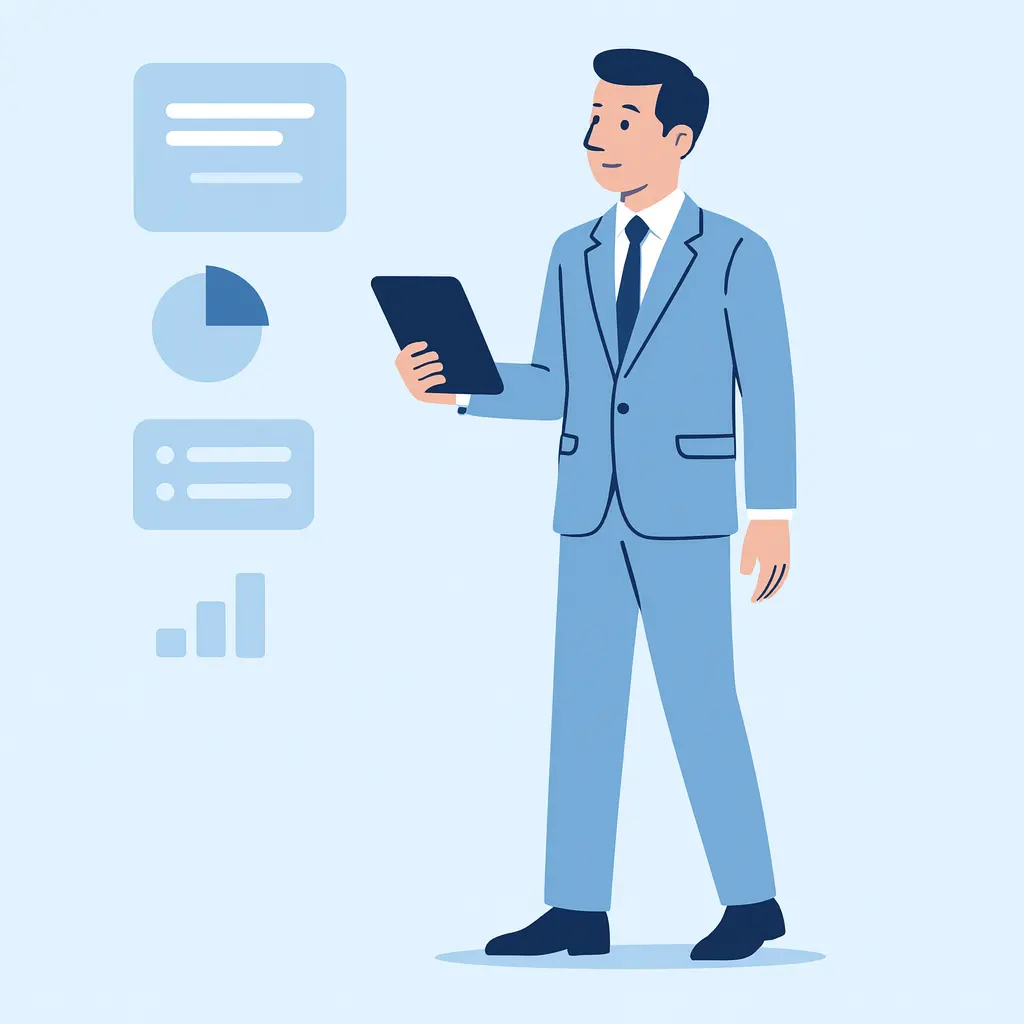 Ilustración asistente con memoria